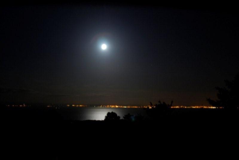 Moon over Firth of Forth supplied by Bev and Drew August 2010